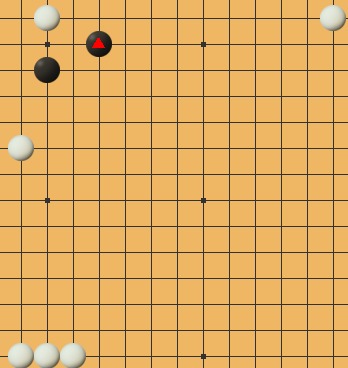 ネット囲碁学園の検討用碁盤画面